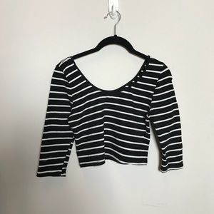 Striped crop top